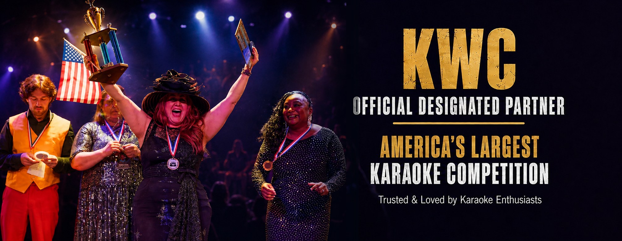 KWC official designated partner — America's largest karaoke competition